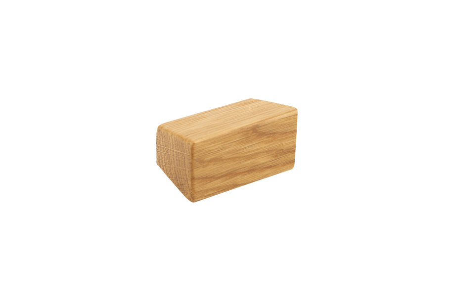 Buton pentru mobilă Tulip Xin – stejar lăcuit, lemn/metal