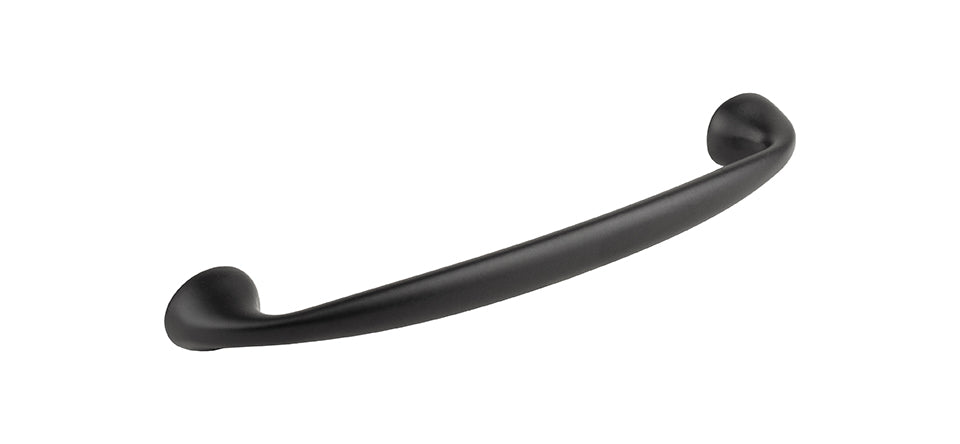 Mâner pentru mobilier Tulip Uroso – negru mat, zamac, interax 96 mm (cu șuruburi)