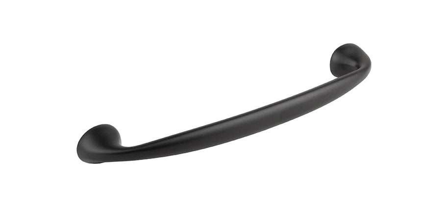 Mâner pentru mobilier Tulip Uroso – negru mat, zamac, interax 96 mm (cu șuruburi)