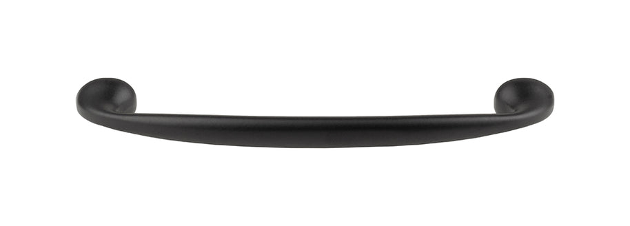 Mâner pentru mobilier Tulip Uroso – negru mat, zamac, interax 96 mm (cu șuruburi)