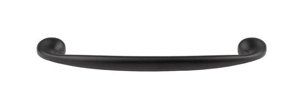 Mâner pentru mobilier Tulip Uroso – negru mat, zamac, interax 96 mm (cu șuruburi)