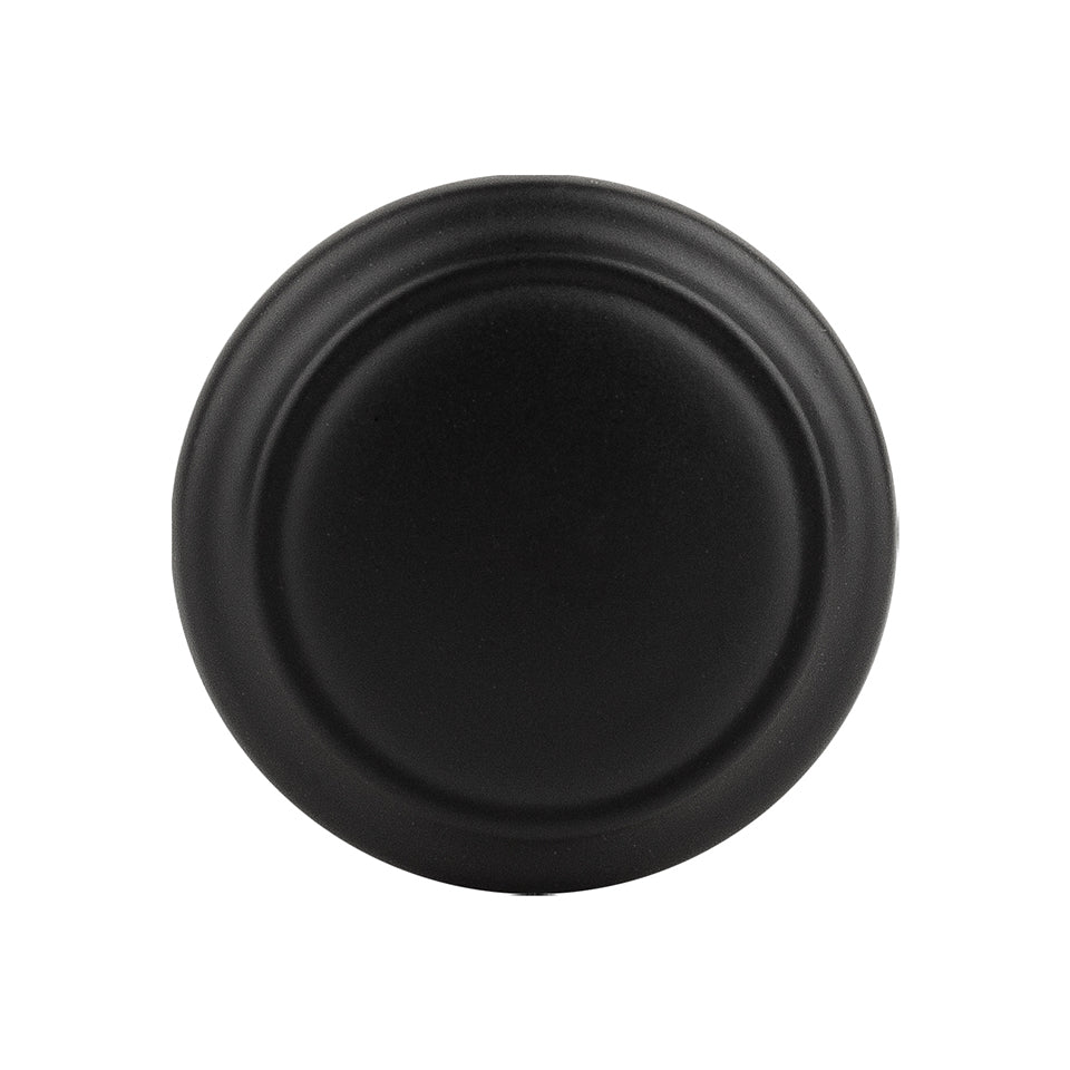 Buton pentru mobilă Tulip Turia – negru mat, metal (rotund, Ø 32 mm)