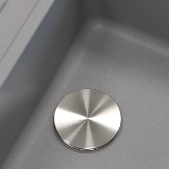 229101 DECORATIVE BASKET COVER Ø114, SATIN STEEL