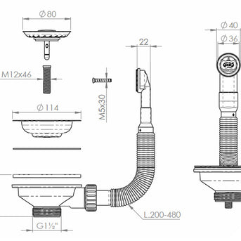 229102 VENTIL CHROME PENTRU SCURGERE