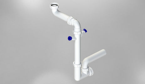 229104 SIFON Ø90 mm, SIMPLU, SPACE SAVER