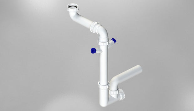 229104 SIFON Ø90 mm, SIMPLU, SPACE SAVER