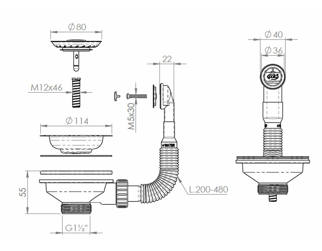 229702 VENTIL GOLD PENTRU SCURGERE