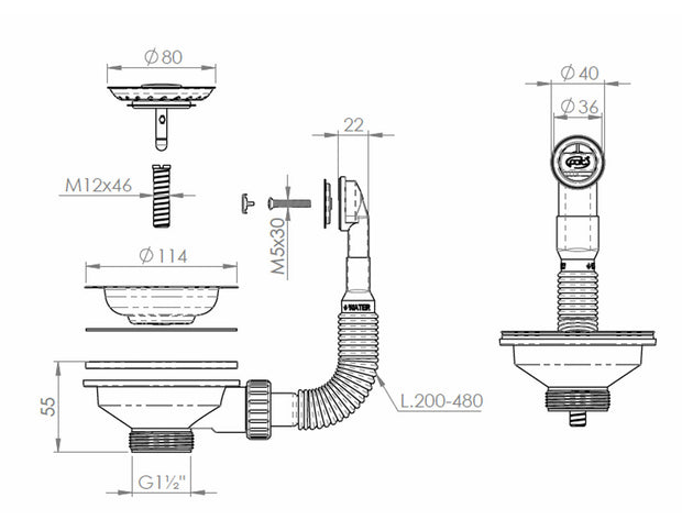229702 VENTIL GOLD PENTRU SCURGERE
