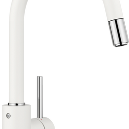 Baterie bucătărie Blanco MIDA-S Silgranit-Look – alb HD