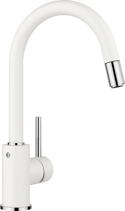 Baterie bucătărie Blanco MIDA-S Silgranit-Look – alb HD