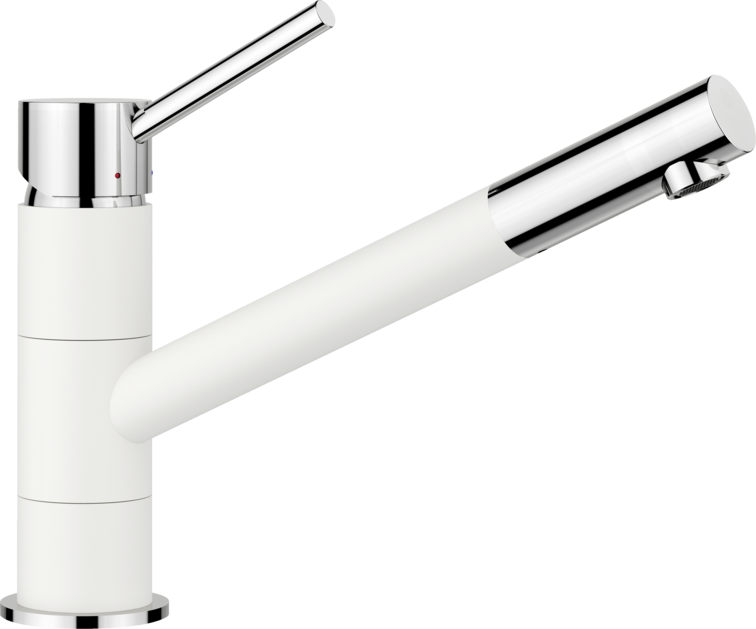 Baterie bucătărie KANO Silgranit-look - alb/crom HD