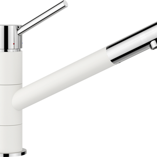 Baterie bucătărie KANO Silgranit-look - alb/crom HD