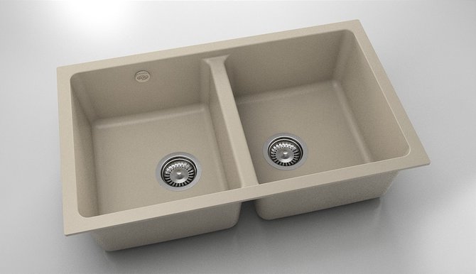 245 CHIUVETĂ CU DOUĂ CUVE CU TREI TIPURI DE INSTALARE