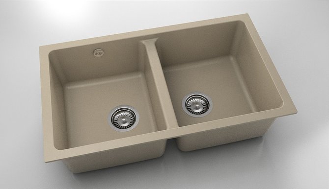 245 CHIUVETĂ CU DOUĂ CUVE CU TREI TIPURI DE INSTALARE