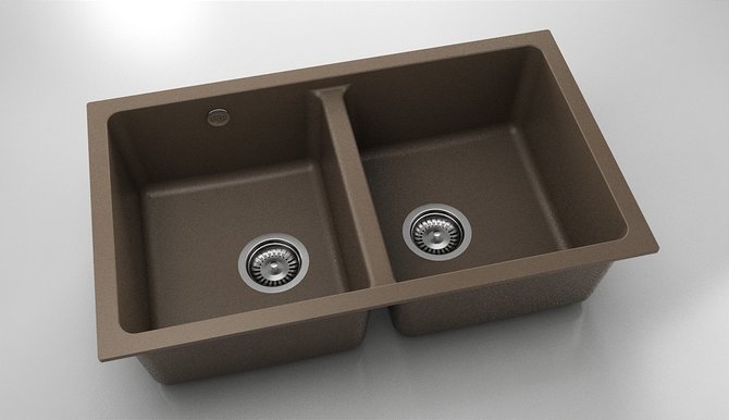 245 CHIUVETĂ CU DOUĂ CUVE CU TREI TIPURI DE INSTALARE