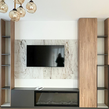 Mobilier pentru living realizat la comandă de NORVINIA