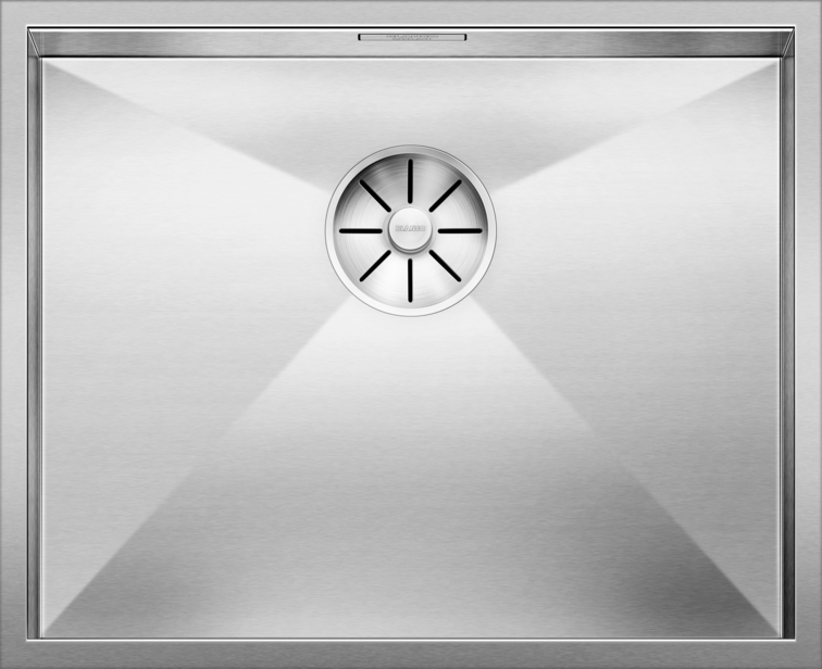 Chiuvetă bucătărie inox Blanco ZEROX 500-U Satin 540 × 440 mm