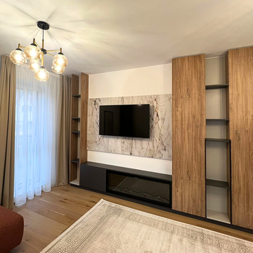 Mobilier pentru living realizat la comandă de NORVINIA