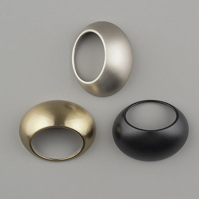 Buton pentru mobilă Tulip Kink 32 – nichel periat, metal (design tip „inel”)