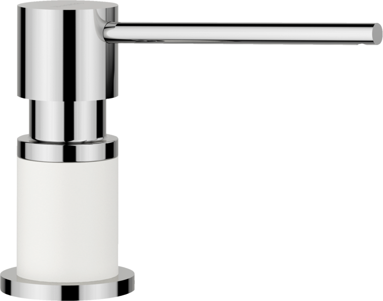 Dozator detergent bucătărie Blanco LATO Silgranit Look - alb/crom HD