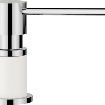 Dozator detergent bucătărie Blanco LATO Silgranit Look - alb/crom HD