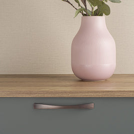 Mâner pentru mobilier Tulip Vali – cupru antichizat închis (old copper), finisaj șlefuit, interax 160 mm