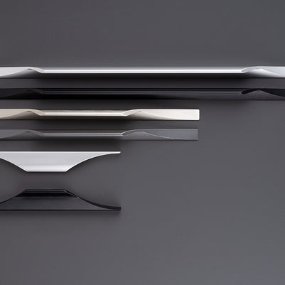 Mâner profil pentru mobilier Tulip Tende – aluminiu anodizat, finisaj mat, interax 288 mm
