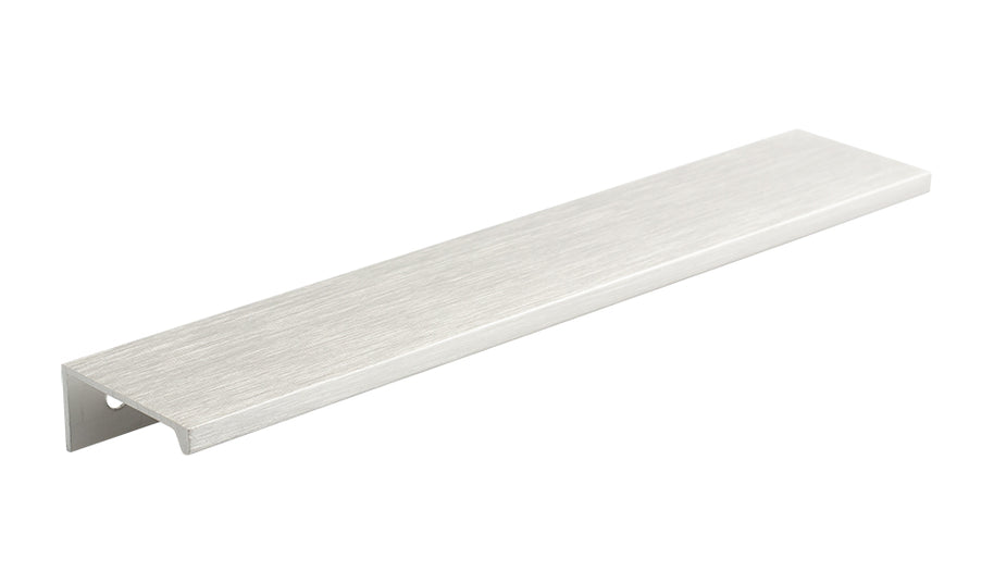 Mâner profil pentru mobilier Tulip Lucata 3000 – aspect inox mat, profil tip L, lungime 3 m
