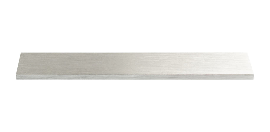 Mâner profil pentru mobilier Tulip Lucata 3000 – aspect inox mat, profil tip L, lungime 3 m