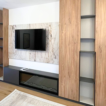 Mobilier pentru living realizat la comandă de NORVINIA