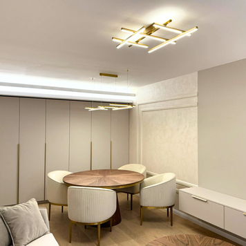 Mobilier pentru living cu fronturi din MDF termoformat realizat la comandă de NORVINIA