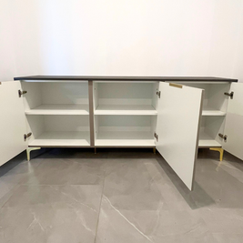 Mobilier pentru hol cu riflaj și oglindă realizat la comandă de NORVINIA