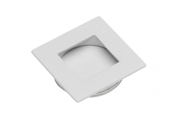 Buton mobilă îngropat B226, 40x40 mm, alb mat