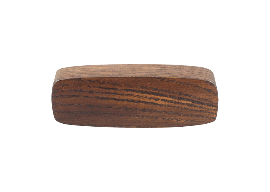 Mâner pentru mobilier Tulip Chico – nuc lăcuit, lemn, interax 96 mm