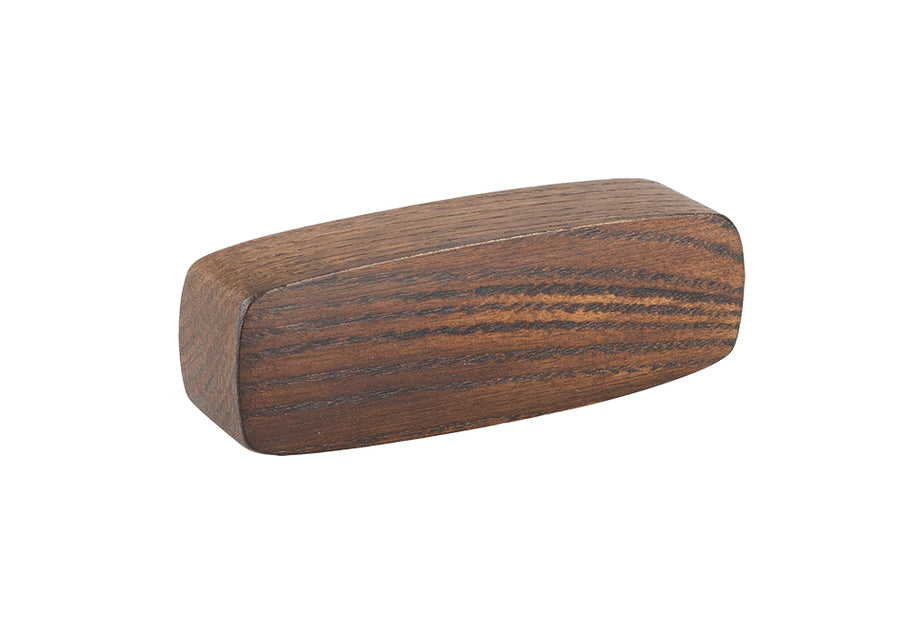 Mâner pentru mobilier Tulip Chico – nuc lăcuit, lemn, interax 96 mm