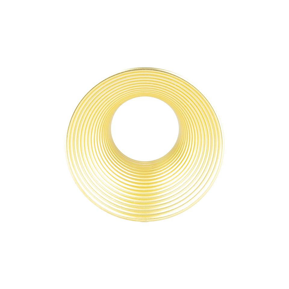 Buton mobilier Tulip Mesa – auriu periat, metal, striat, interax 32 mm