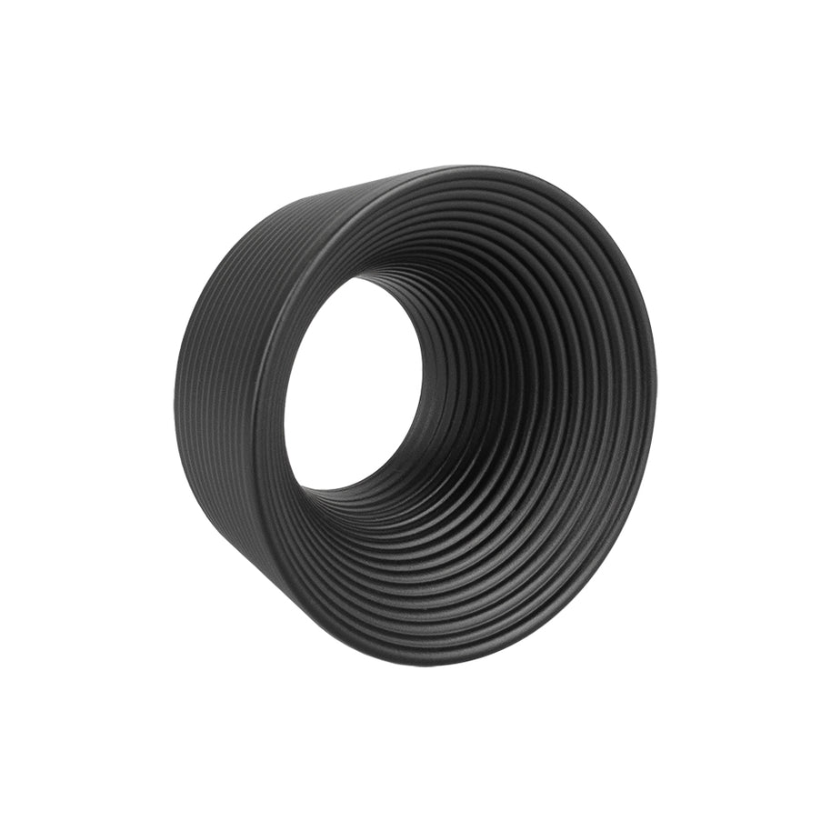Buton mobilier Tulip Mesa – negru mat, metal, striat, interax 32 mm
