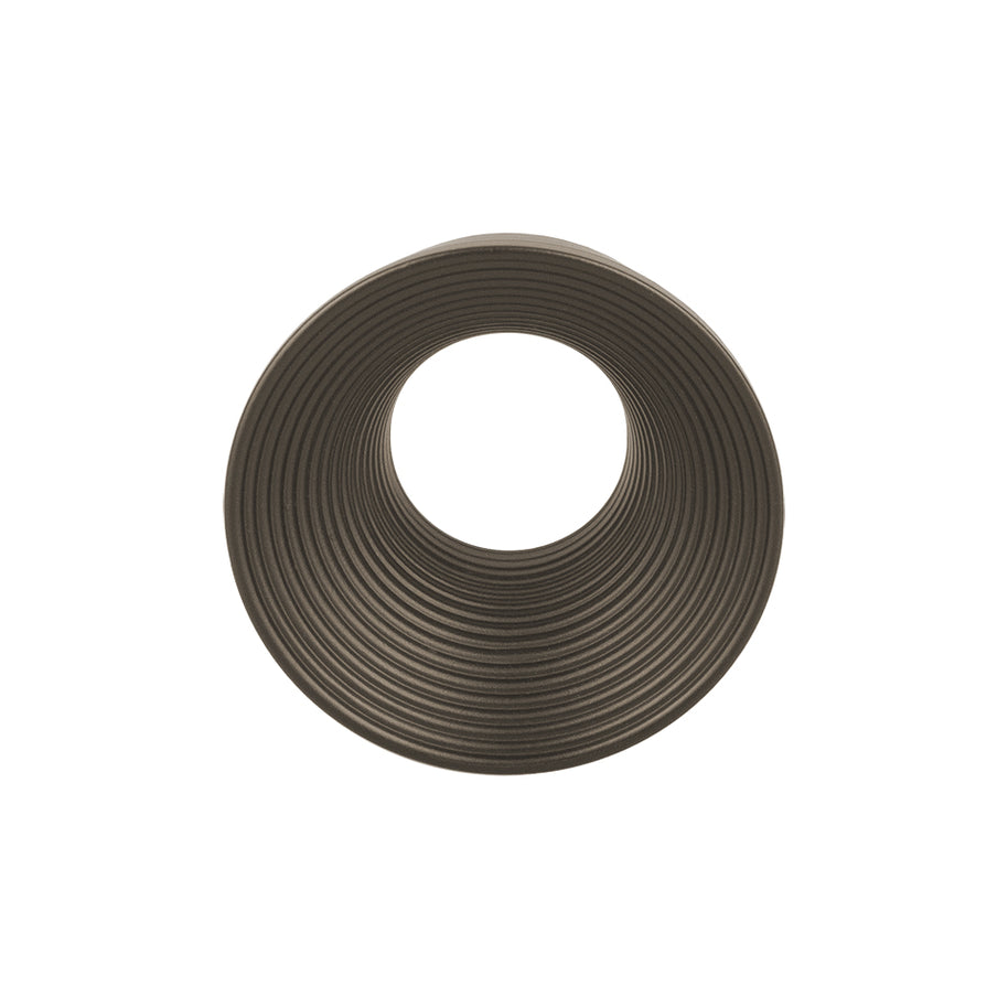 Buton mobilier Tulip Mesa – maro mat, metal, striat, interax 32 mm