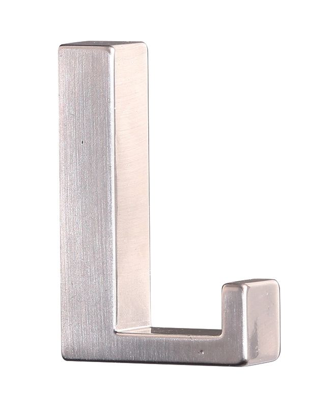 Agățătoare pentru cuier Tulip Kara S – nichel periat, finisaj mat, 60 mm, 1 cârlig, zamac, montaj frontal, șuruburi incluse