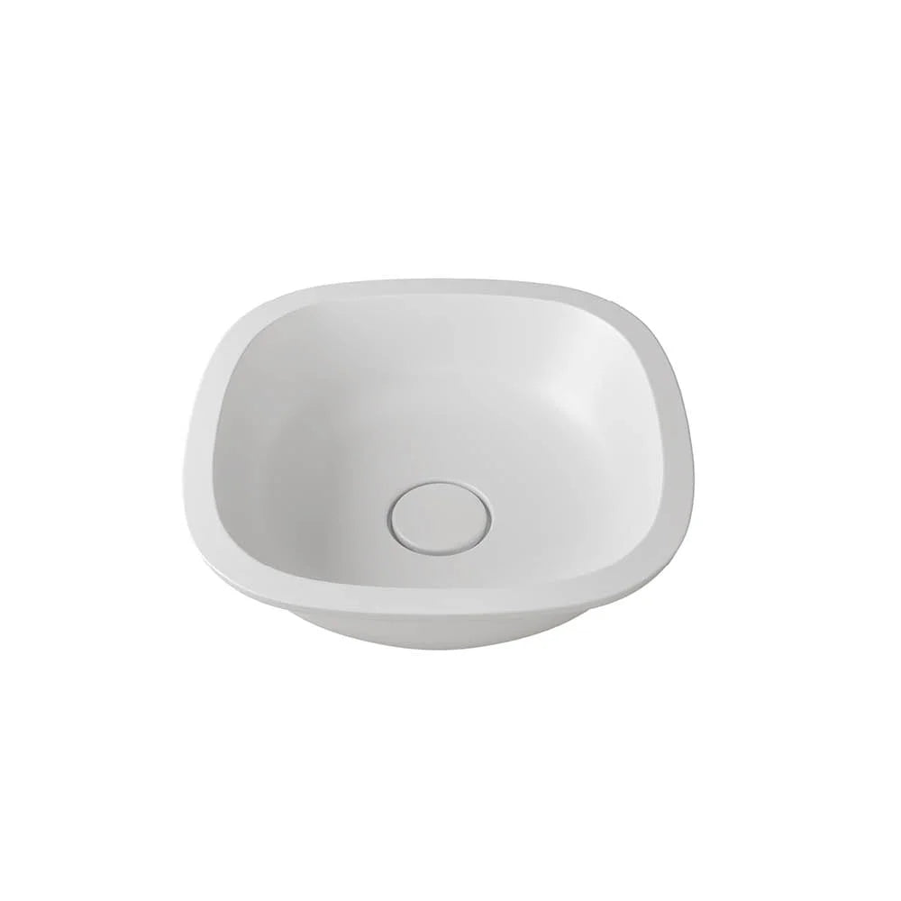 LUX 380 V-UN – lavoar încastrabil în blat din compozit acrilic