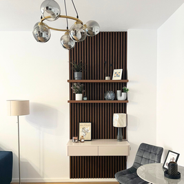 Mobilier pentru living din MDF termoformat realizat la comandă de NORVINIA