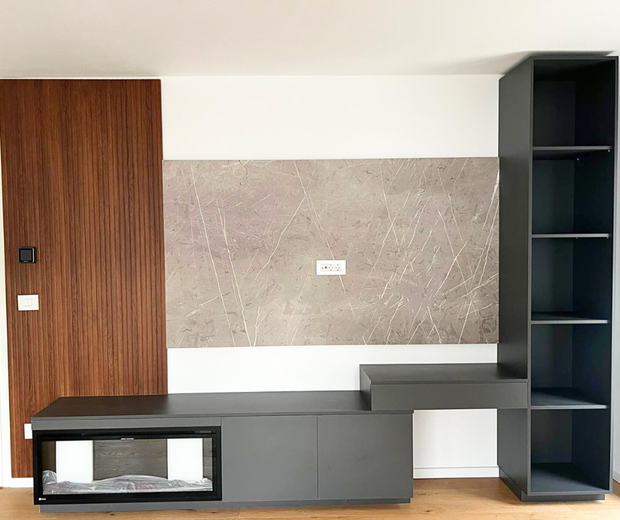 Mobilier pentru living realizat la comandă de NORVINIA