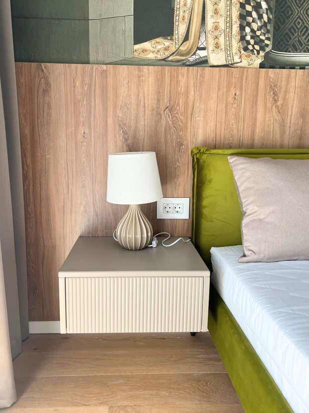 Mobilier la comandă din MDF termoformat pentru dormitor NORVINIA