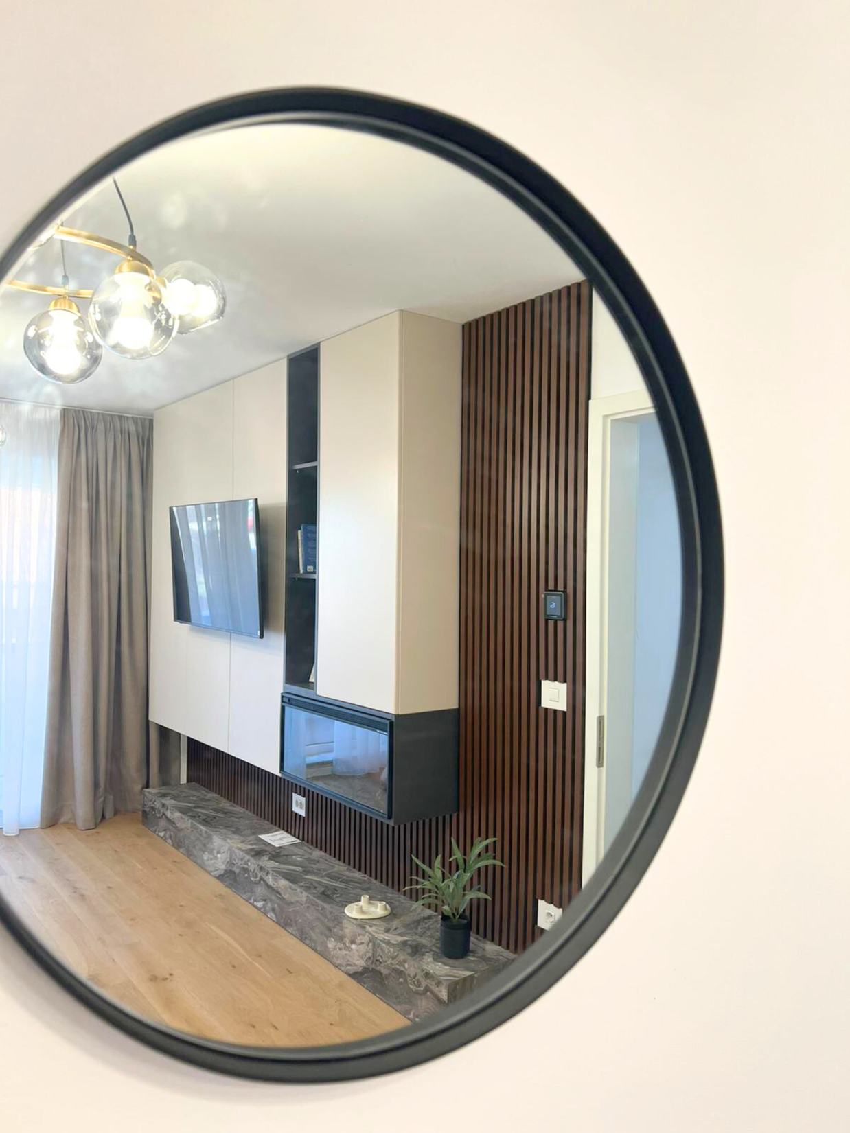 Mobilier pentru living din MDF termoformat realizat la comandă de NORVINIA