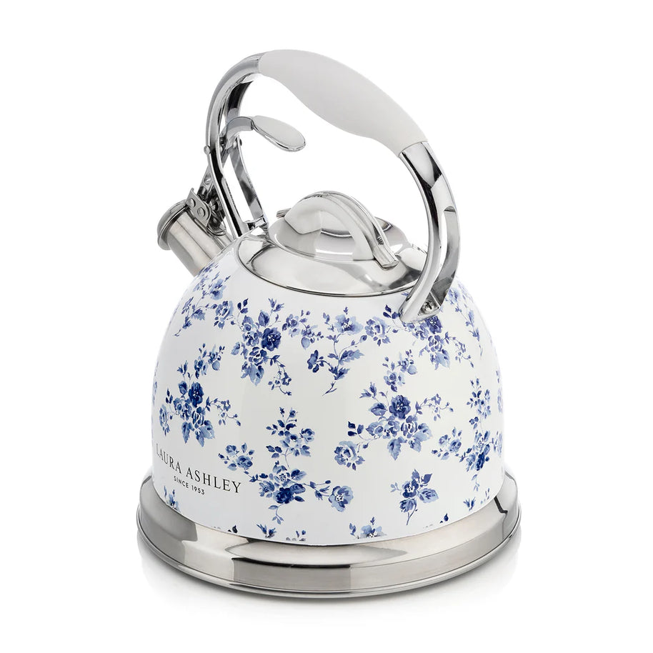 Fierbător pe plită Laura Ashley China Rose, 3 L, inox, cu fluierat, compatibil inducție
