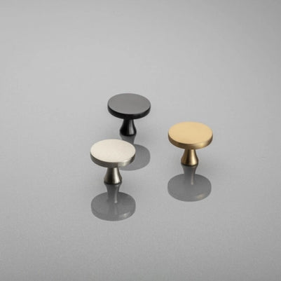 Buton mobilă DUNE 33x26 mm, negru mat