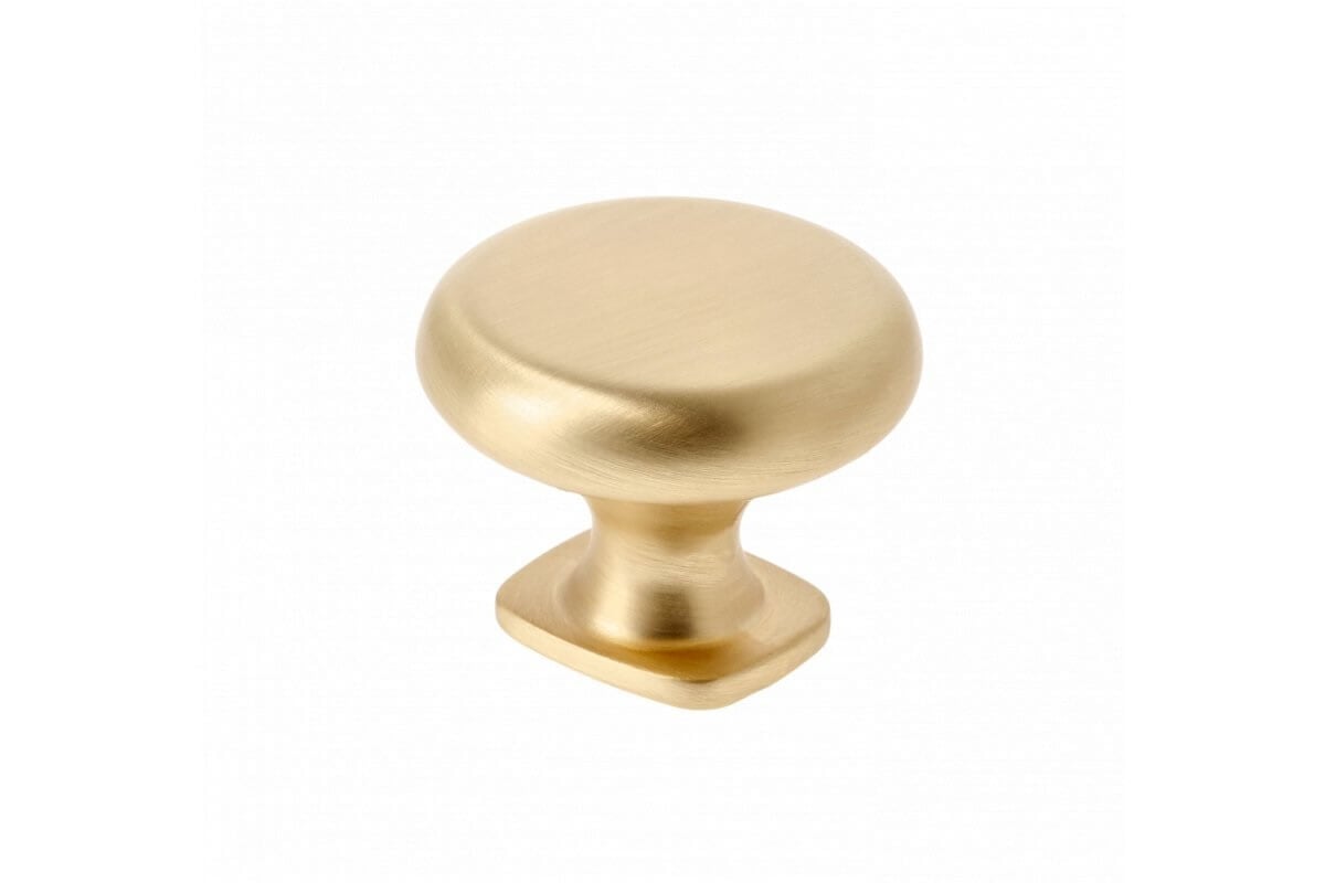 Buton mobilă LORENA 33x26 mm, brushed gold