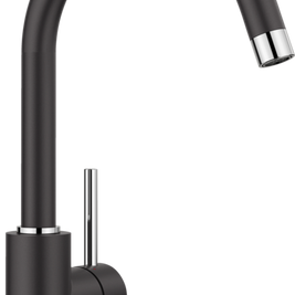 Baterie bucătărie Blanco MIDA Silgranit-Look – negru HD