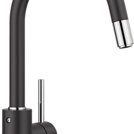 Baterie bucătărie Blanco MIDA-S Silgranit-Look – negru HD