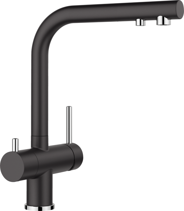 Baterie bucătărie Blanco FONTAS II Filter – negru/crom HD